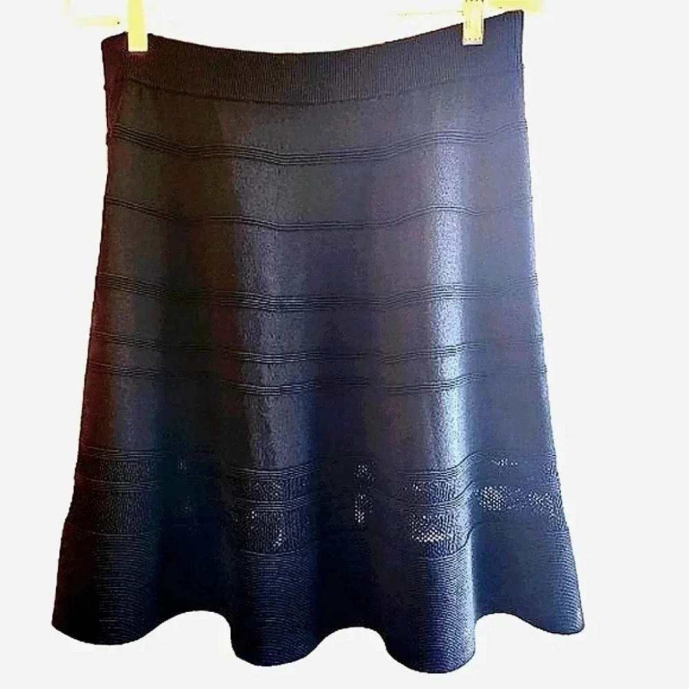 Vintage Sisley black A-line mini skirt Size Medium